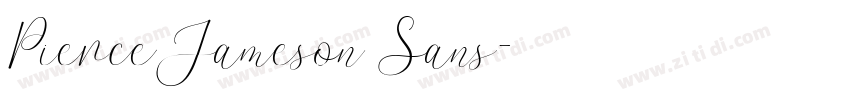 PierceJameson Sans字体转换